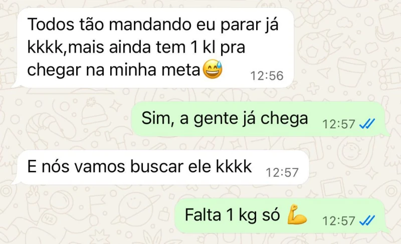 Print real de depoimento de paciente