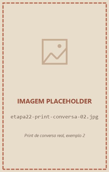 Placeholder: print real de conversa 2