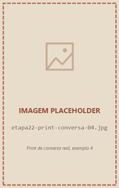 Placeholder: print real de conversa 4